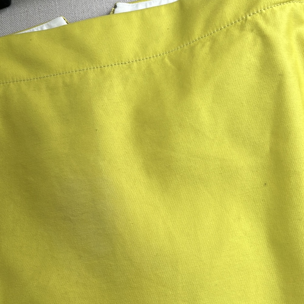 J.Crew No. 2 Pencil Skirt Chartreuse Green Size 4 - Picture 5 of 6